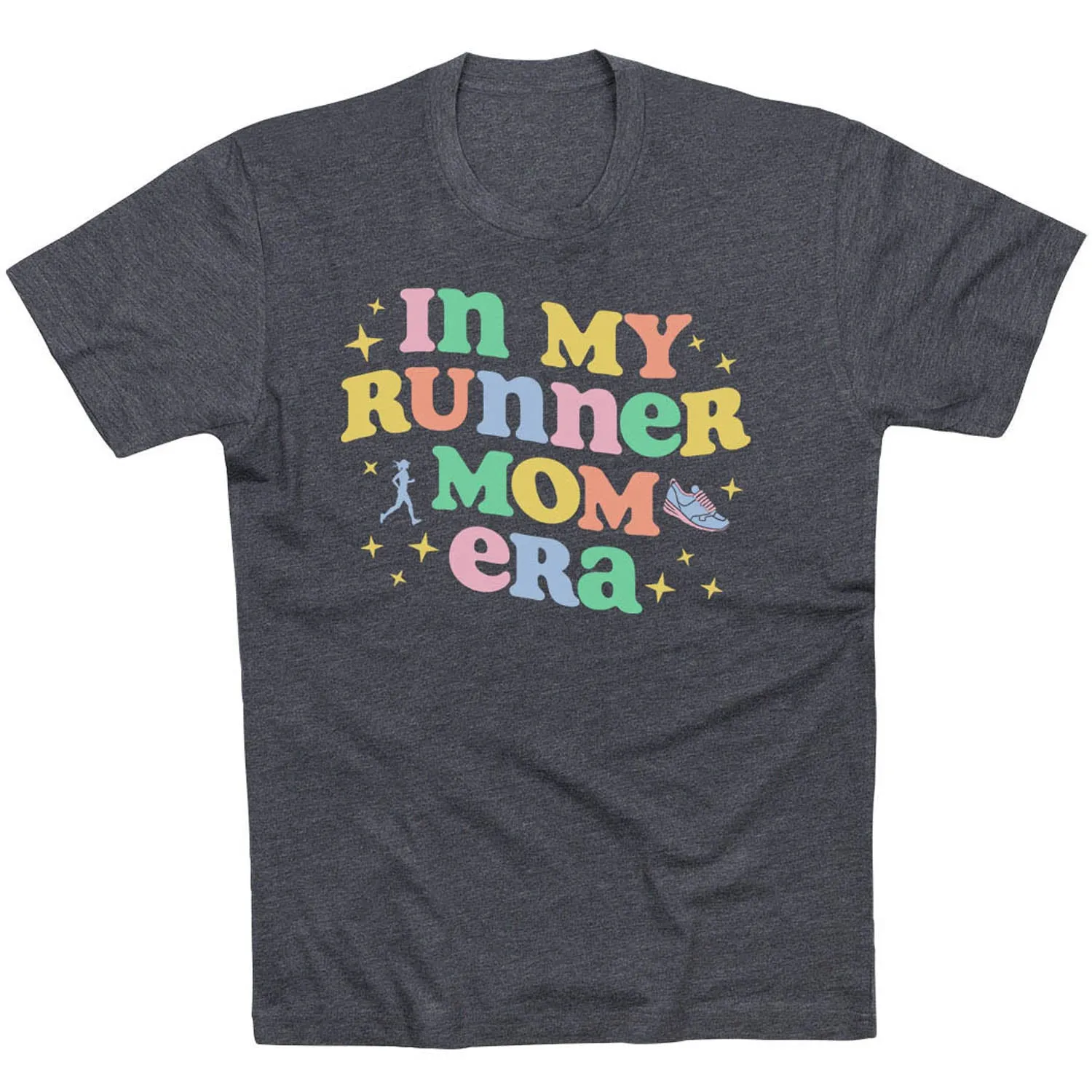 cotton material Breathable Performance Running Short Sleeve T-Shirt - In My Runner Mom Era