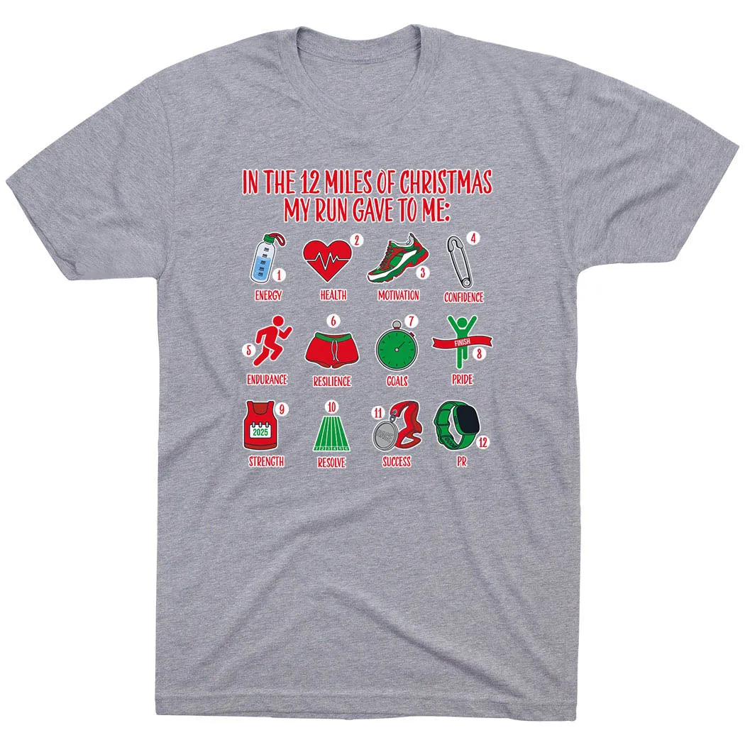 Running Short Sleeve T-Shirt - The 12 Miles of Christmas Fresh and Cool
