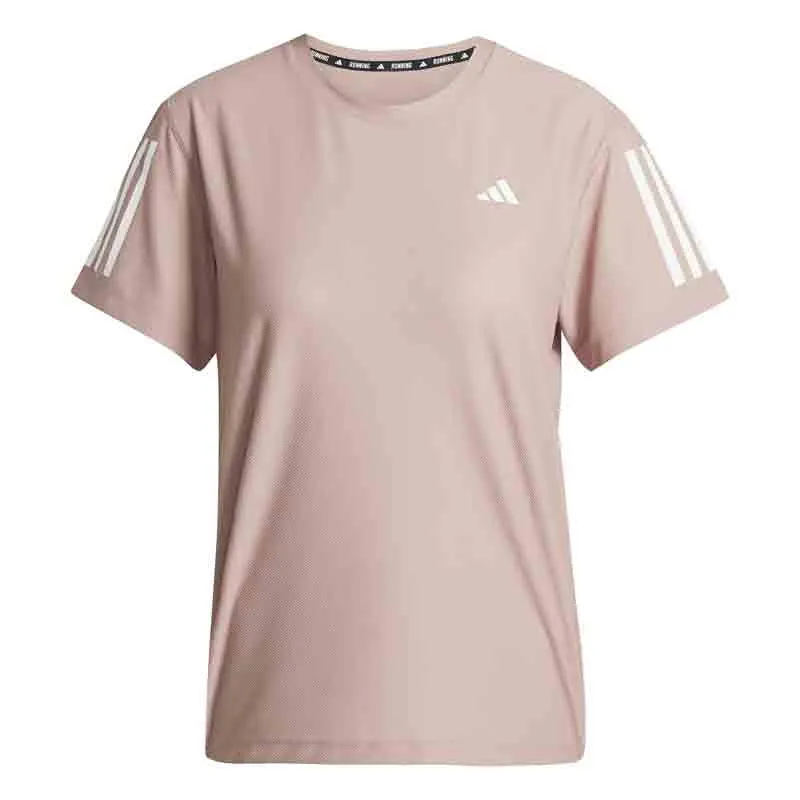 Durable Knit Structure Soft and Lightweight adidas Own The Run Short Sleeve Women's Running Tee - Warm Clay