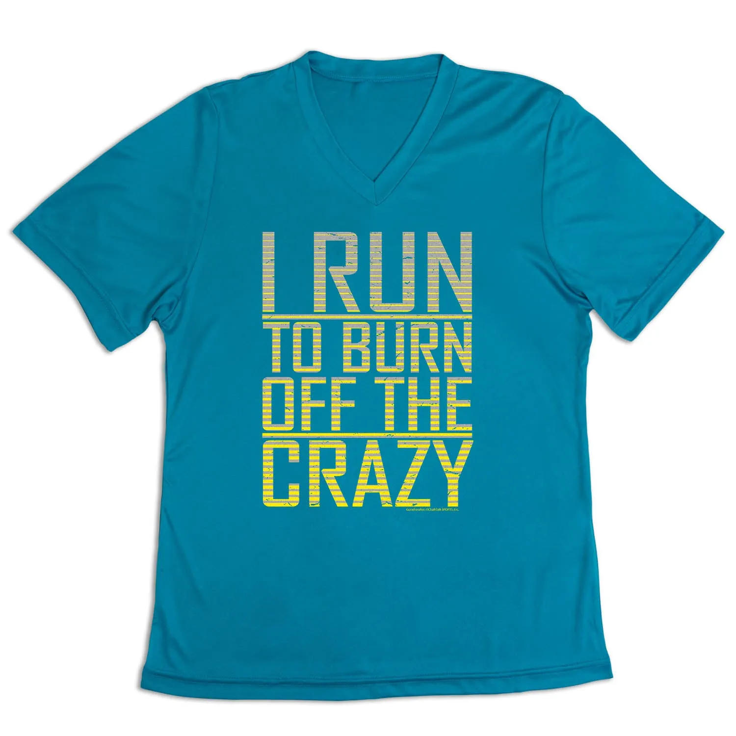 Versatile Style Trend Chilly Weather Style Women's Short Sleeve Tech Tee - I Run To Burn Off The Crazy