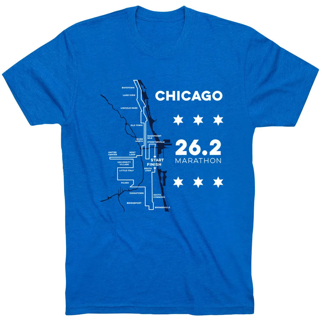 Relaxed fit wear Lightweight Comfort Running Short Sleeve T-Shirt - Chicago Route