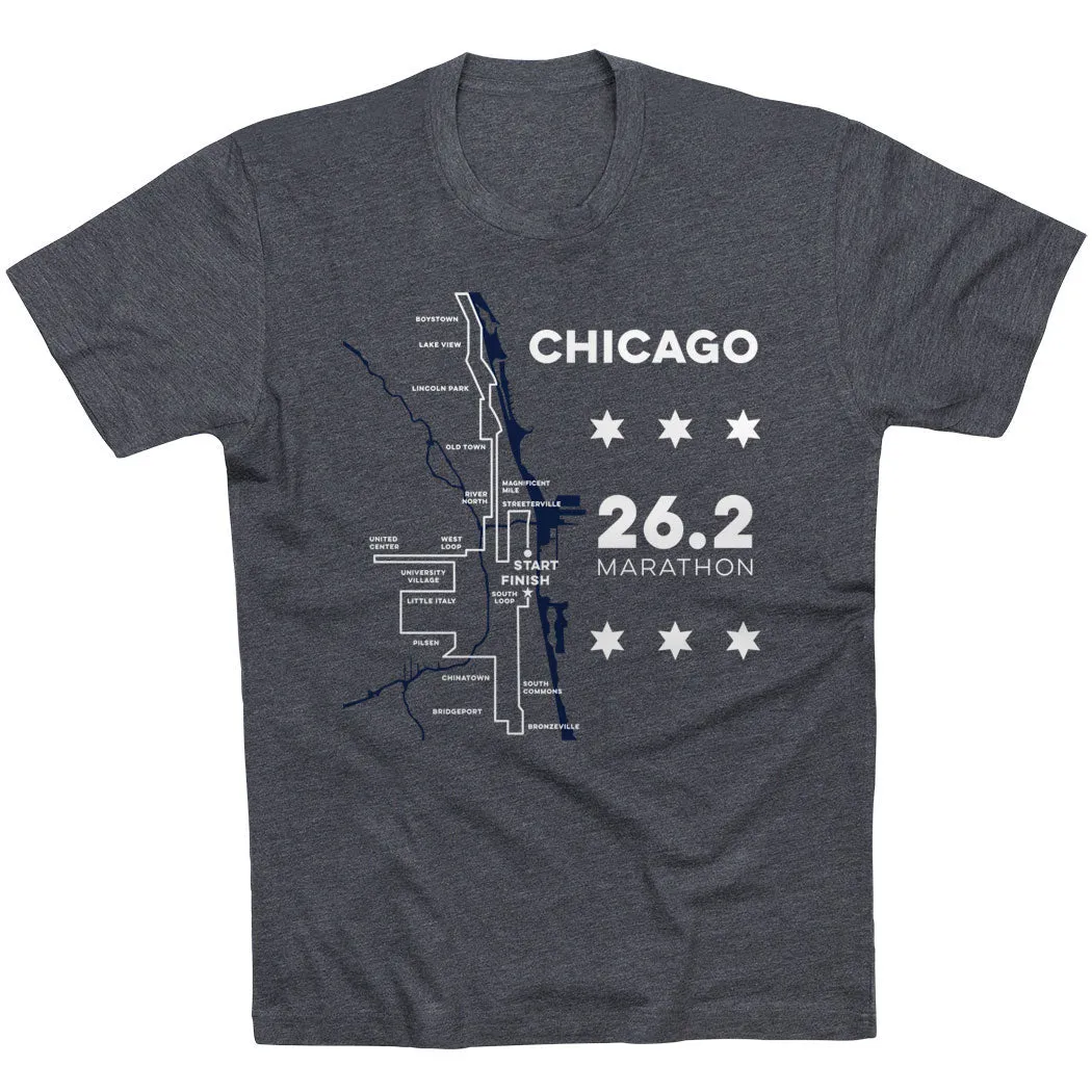 elastic waistband Light Breeze Running Short Sleeve T-Shirt - Chicago Route