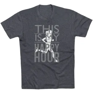 Running Short Sleeve T-Shirt - This Is My Happy Hour tall size