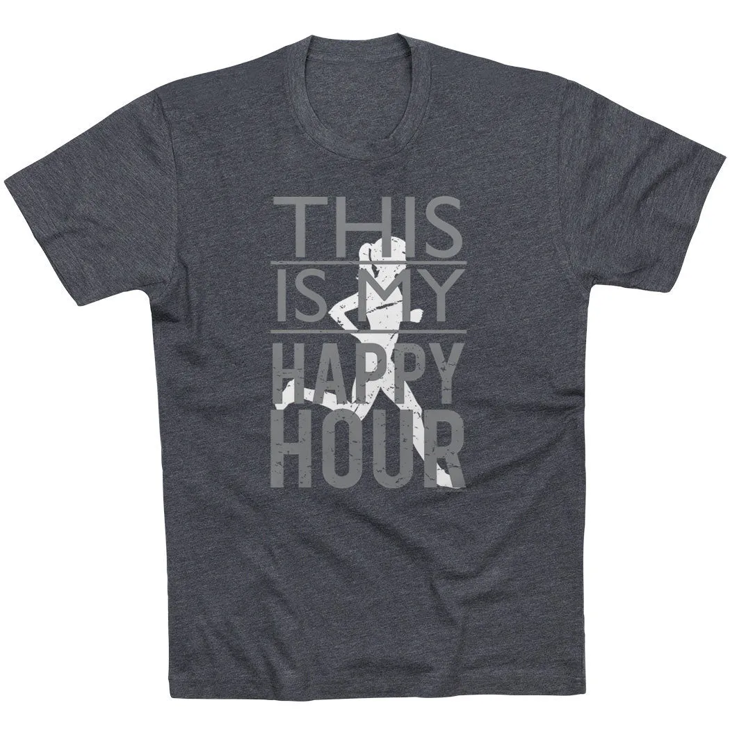Running Short Sleeve T-Shirt - This Is My Happy Hour tall size