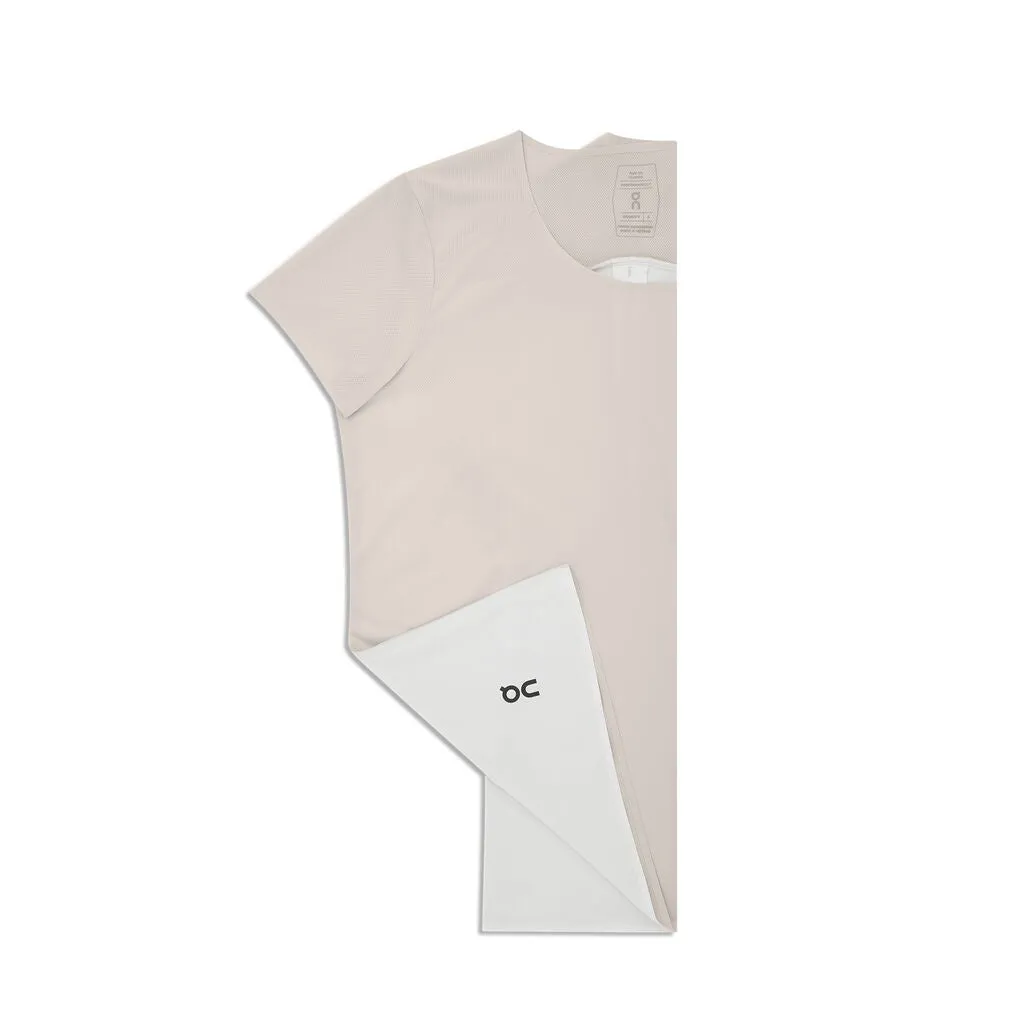 Flattering Design On Running Performance-Tee (Womens) - Pearl/Undyed-White