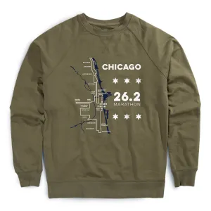 Running Raglan Crew Neck Pullover - Chicago Route FrictionReducing Lining