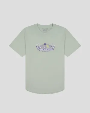 Women??s Mt Cook Lily Organic Cotton T-Shirt - Light Sage UltraSoftBrushedInterior