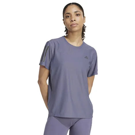 adidas Own The Run Short Sleeve Women's Running Tee - Preloved Violet LayeringFriendly