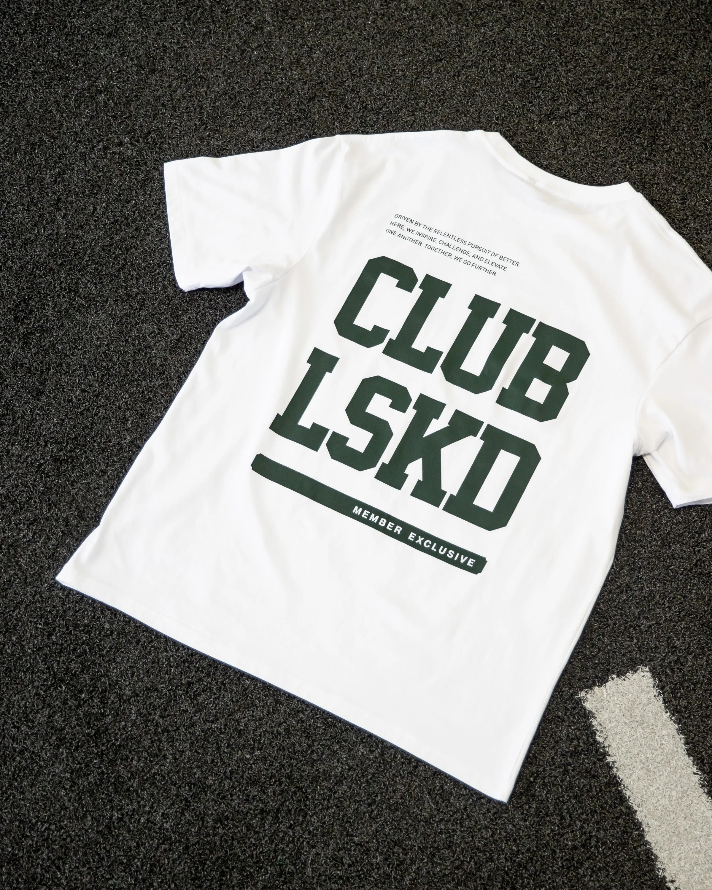 WrinkleResistant Texture Club LSKD Tee FLXCotton Oversize - White