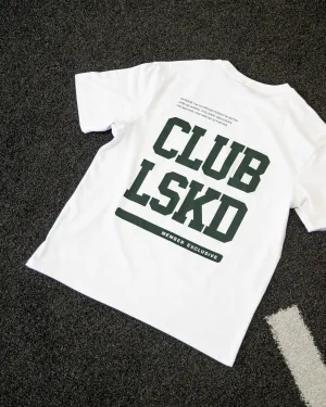 VintageWash Club LSKD Tee FLXCotton Oversize - White