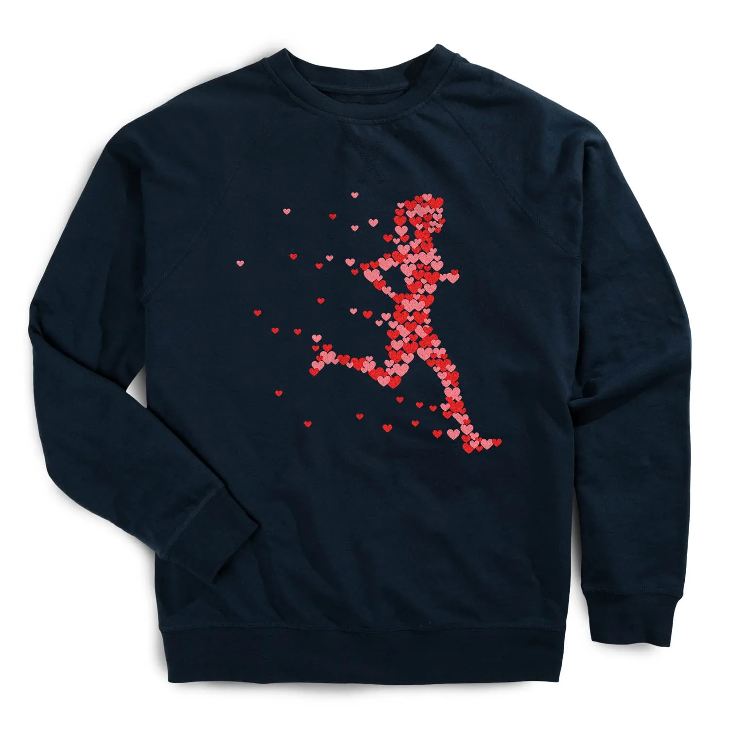 StretchFree Running Raglan Crew Neck Pullover - Heartfelt Run