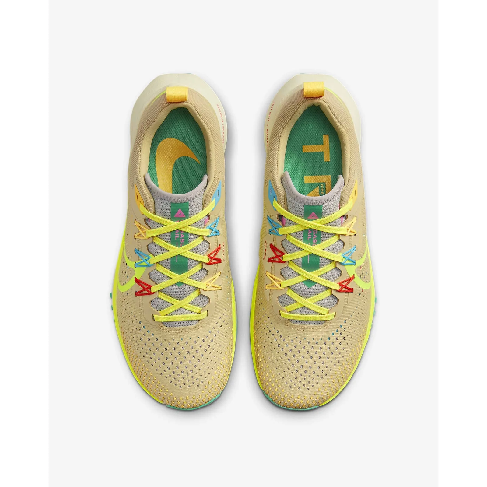 breathable insole Nike Women's React Pegasus Trail 4 (Team Gold/Baltic Blue/Stadium Green/Volt)