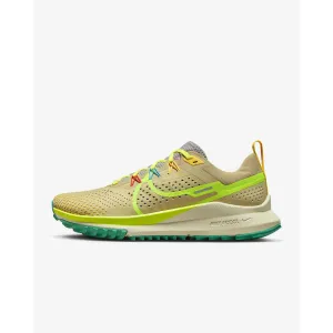 Nike Women's React Pegasus Trail 4 (Team Gold/Baltic Blue/Stadium Green/Volt) Slip Resistant Outsole Ergonomic Foot Arch