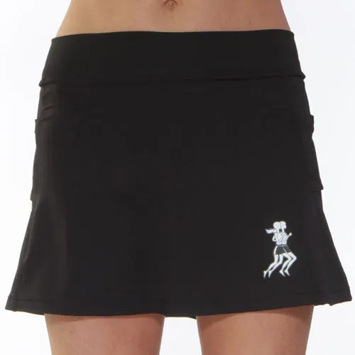 Office Appropriate Black Running Skirt