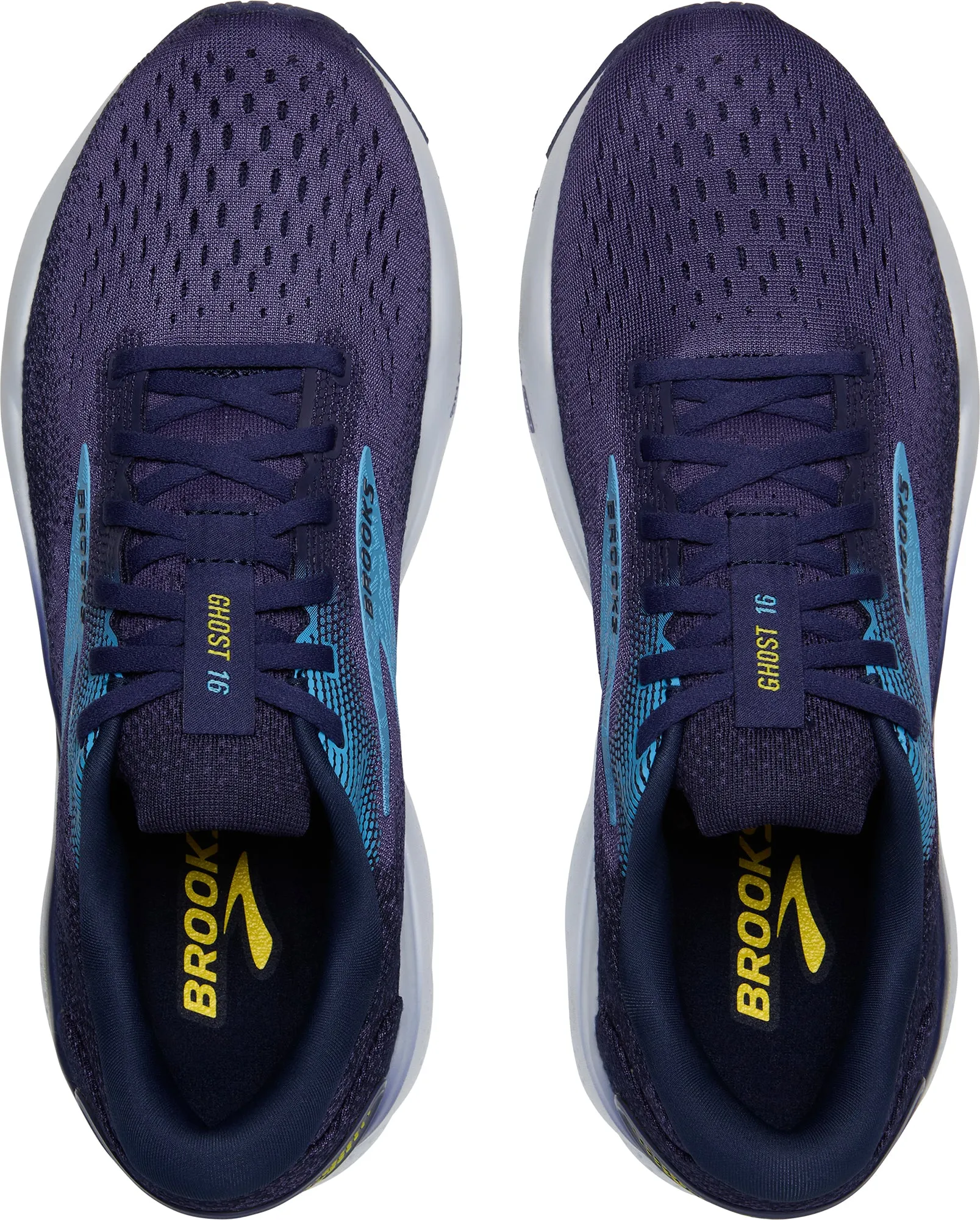 Brooks Ghost 16 Mens Running Shoes - Blue Anti Slip Feature