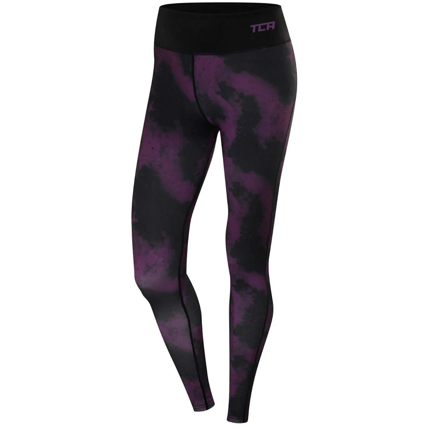 Chafe Resistant Edging TCA Supreme Graphic Womens Long Running Tights - Purple