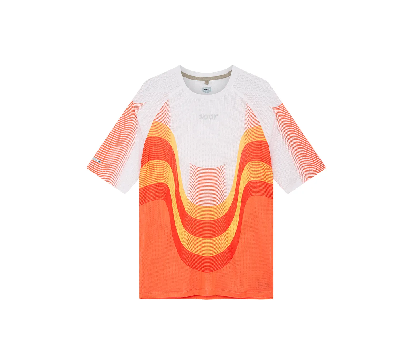 Women's Race Tee | Orange/White Essential Style Wear Vintage Look