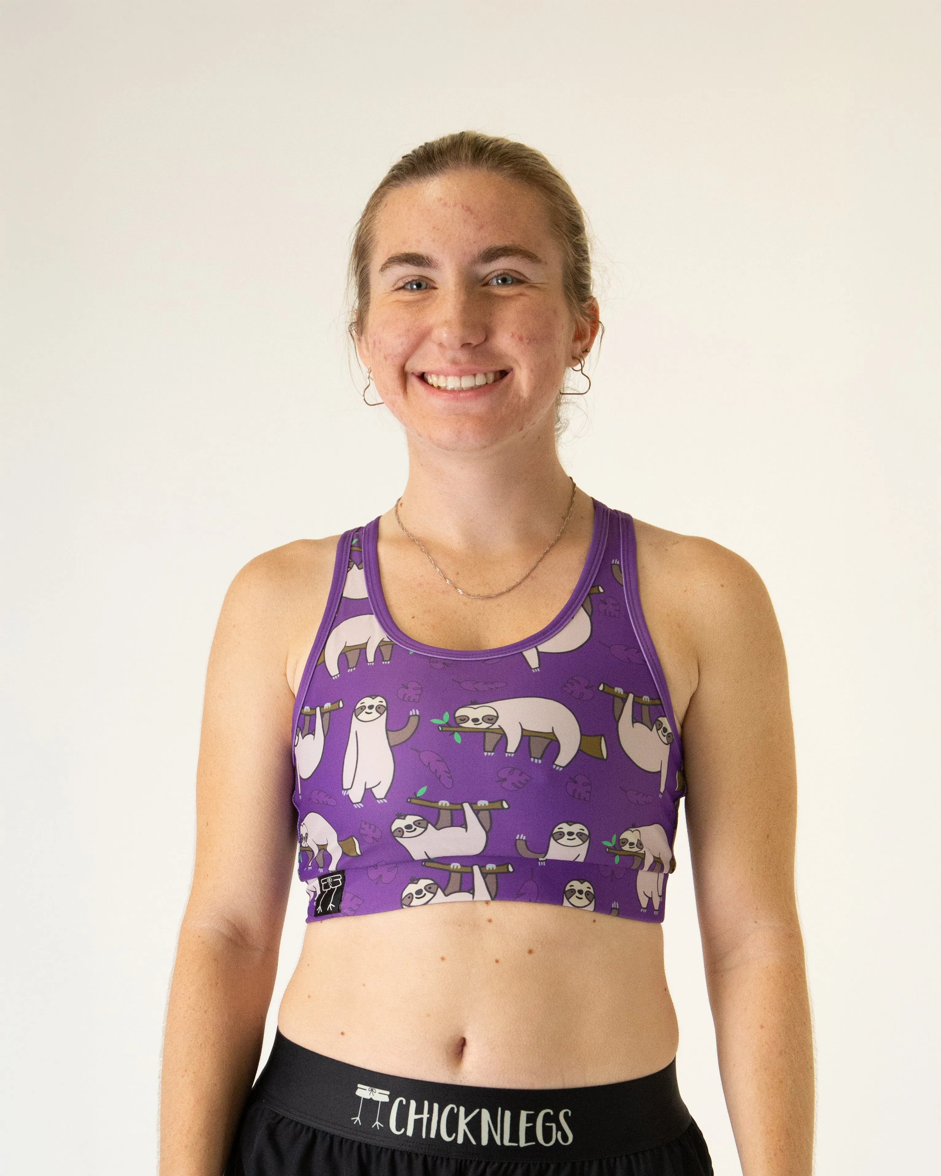 Adjustable straps seams Sloths OG Sports Bra