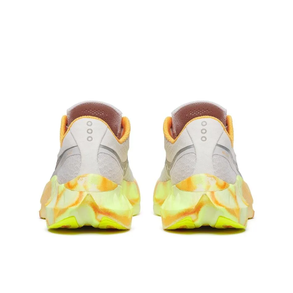 Saucony Women's Endorphin Pro 4 Running Shoes in Fog/Peel SS25 Breathable Airflow