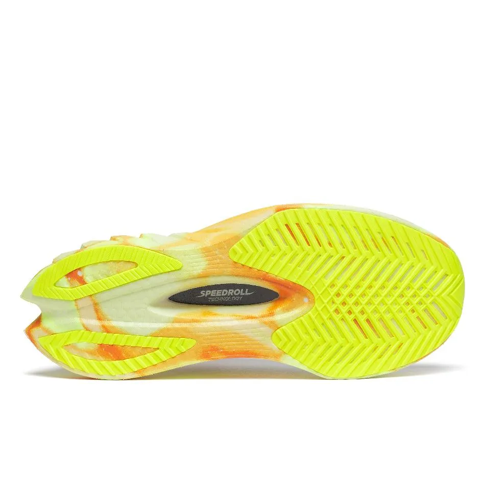 Saucony Women's Endorphin Pro 4 Running Shoes in Fog/Peel SS25 running in dry conditions shoes hard - rubber sole shoes