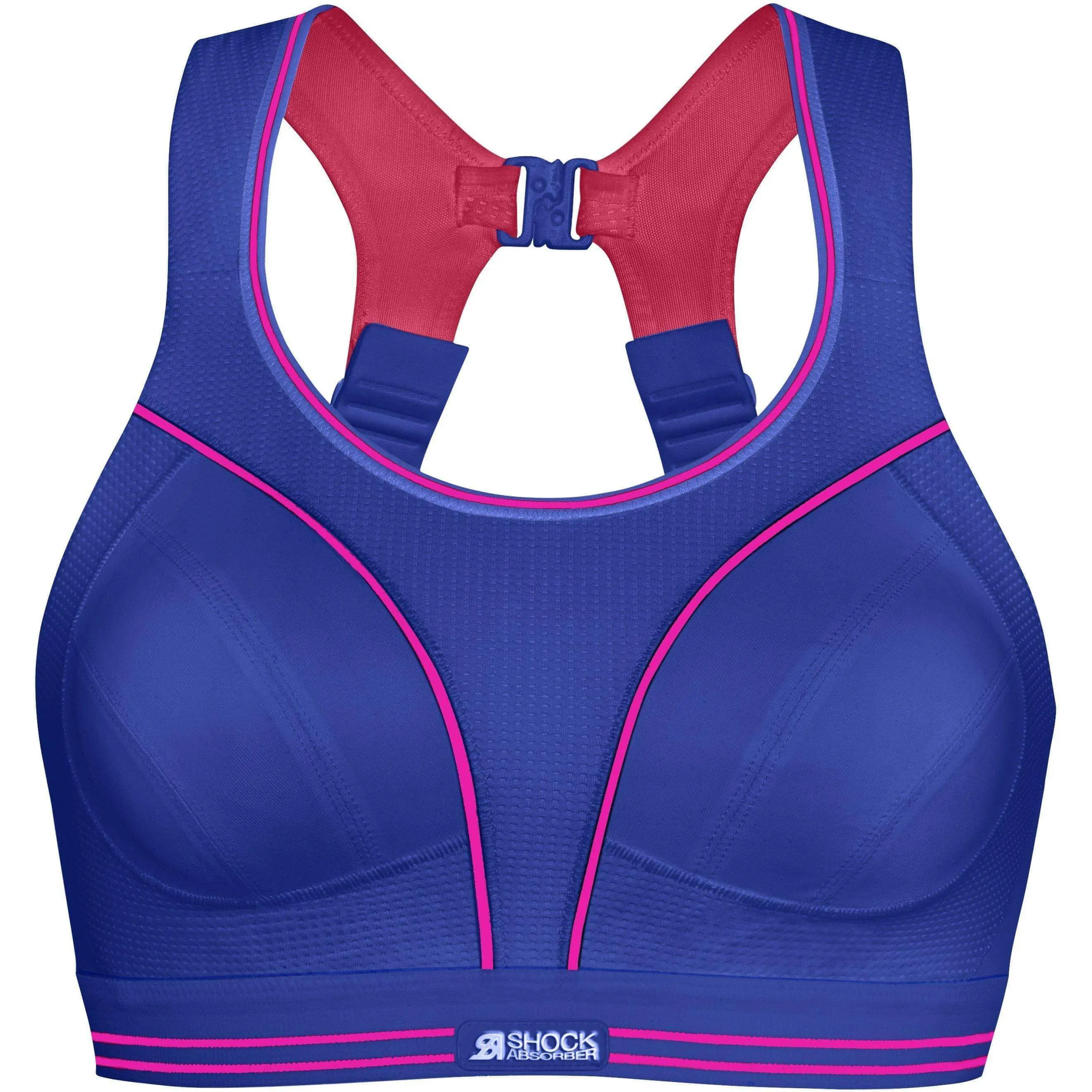 Organic activewear Shock Absorber Ultimate Run Womens Sports Bra - Blue