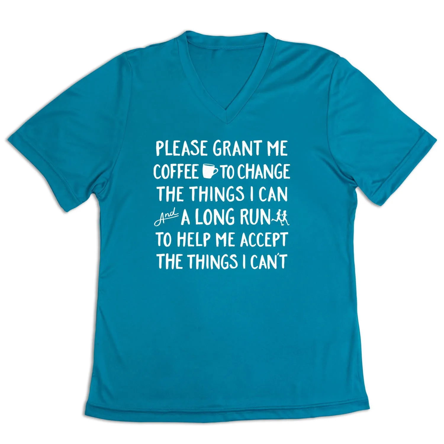 Women's Short Sleeve Tech Tee - Please Grant Me Coffee NonRestrictiveCut