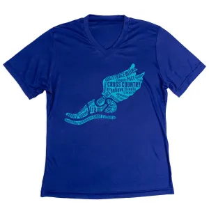 Chilly Comfort Layering Options Women's Short Sleeve Tech Tee - Winged Foot Inspirational Words