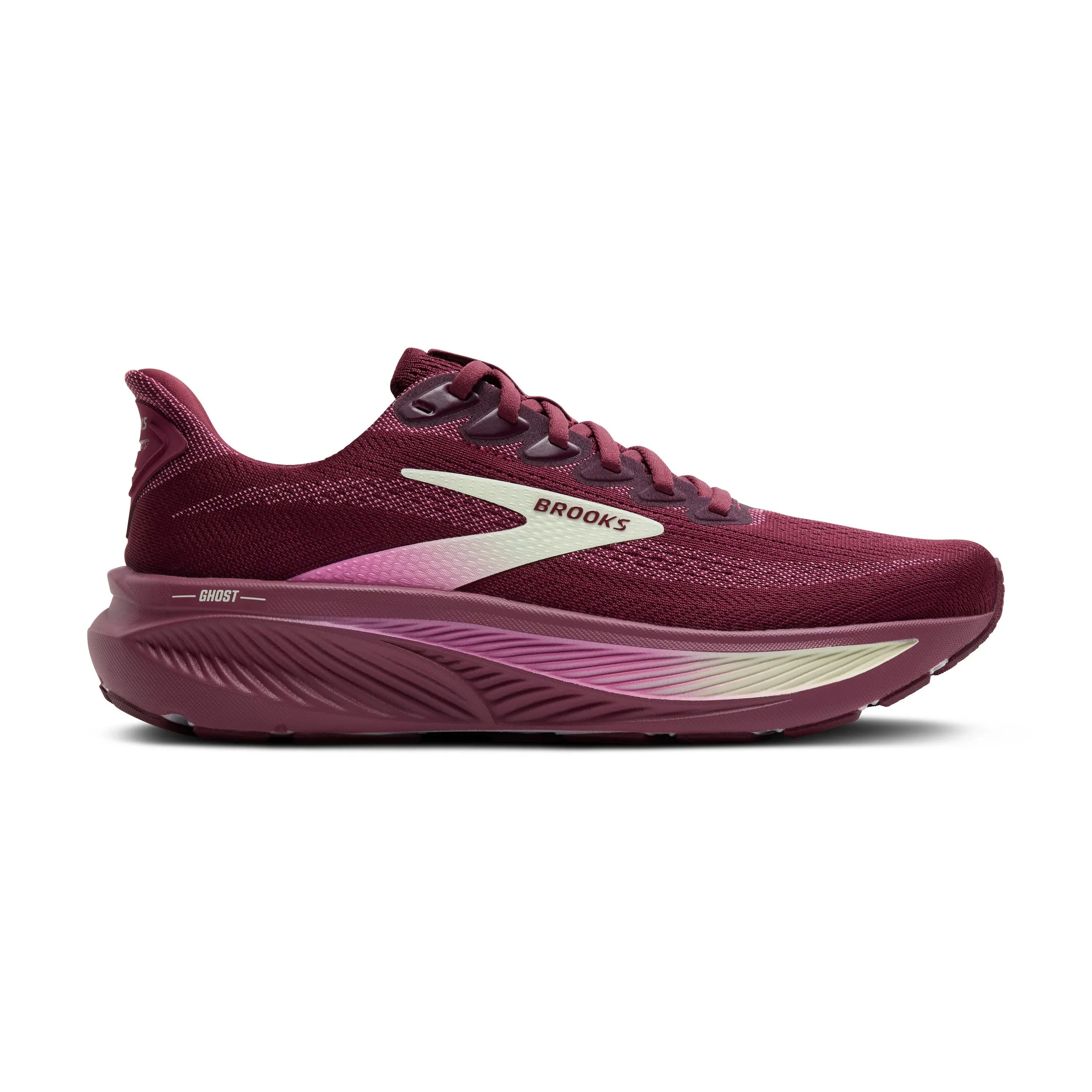 kids' comedy - themed running shoes Women's Ghost 17 (581 - Burgundy/Pink/Green)