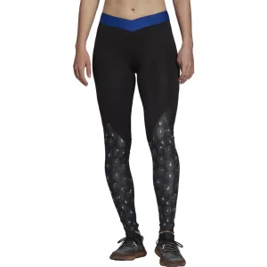 Lightweight Performance Fabric Home Lounge Thermal Warm adidas AlphaSkin Iteration Womens Long Training Tights - Black