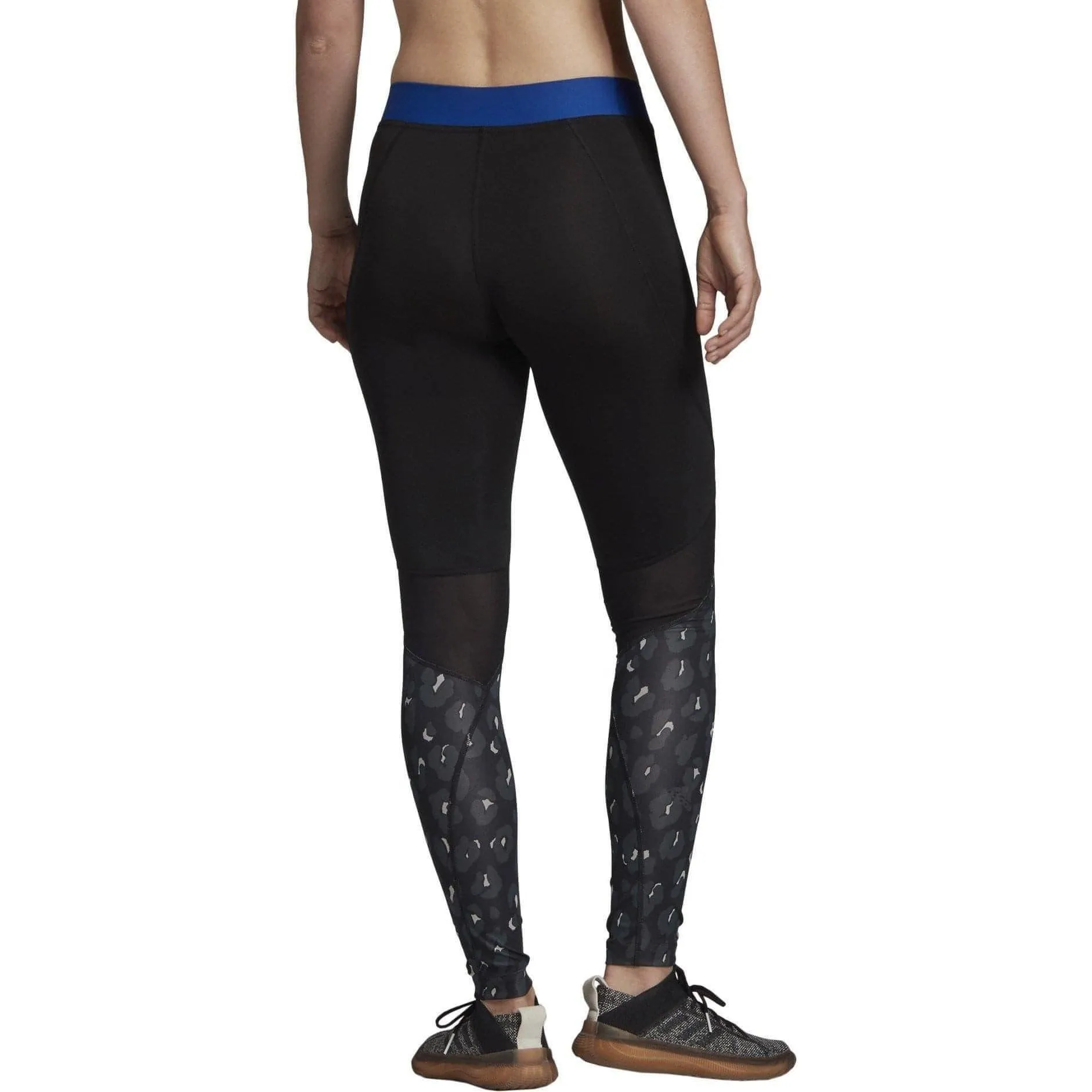 adidas AlphaSkin Iteration Womens Long Training Tights - Black Sleek Fabric