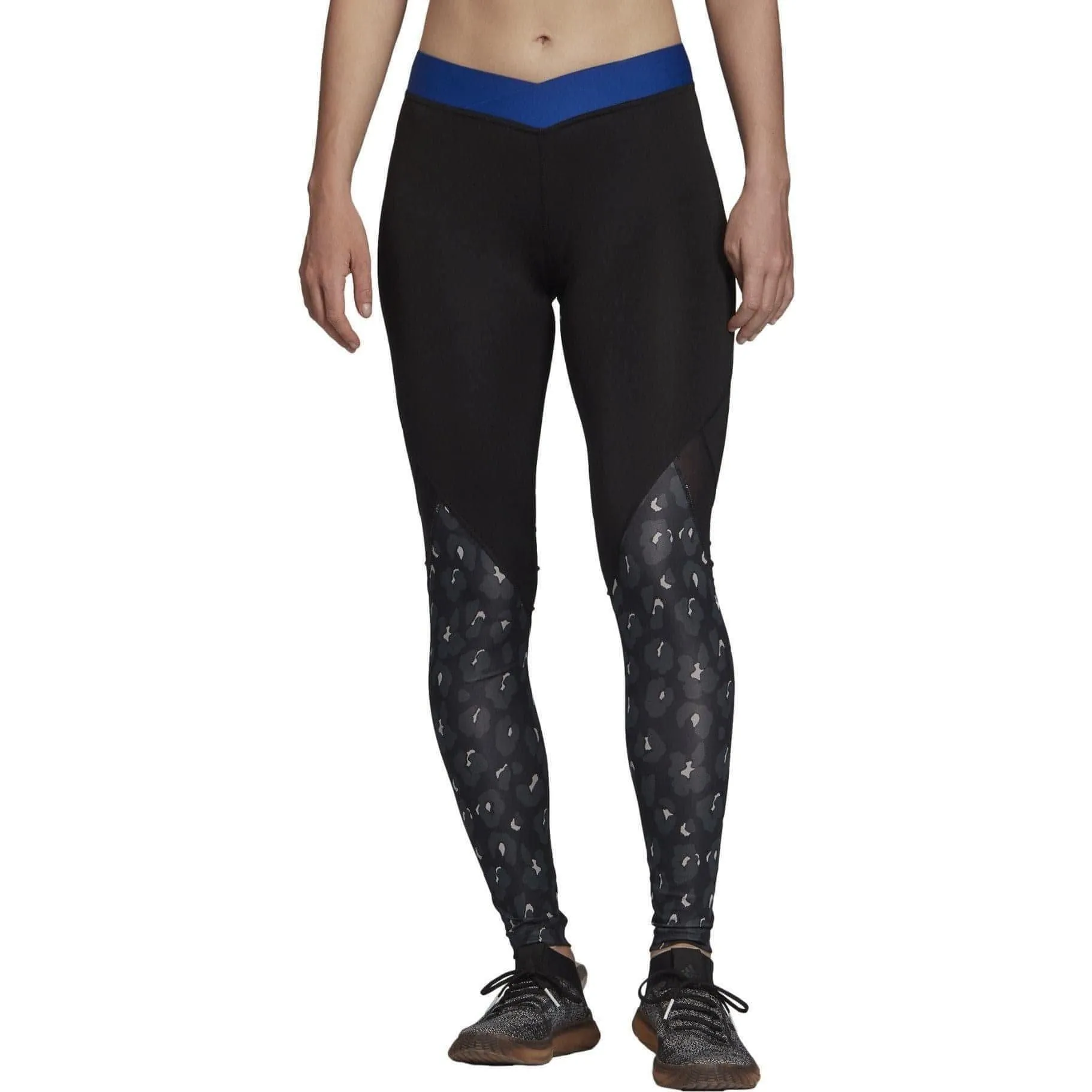 Lightweight Performance Fabric Home Lounge Thermal Warm adidas AlphaSkin Iteration Womens Long Training Tights - Black