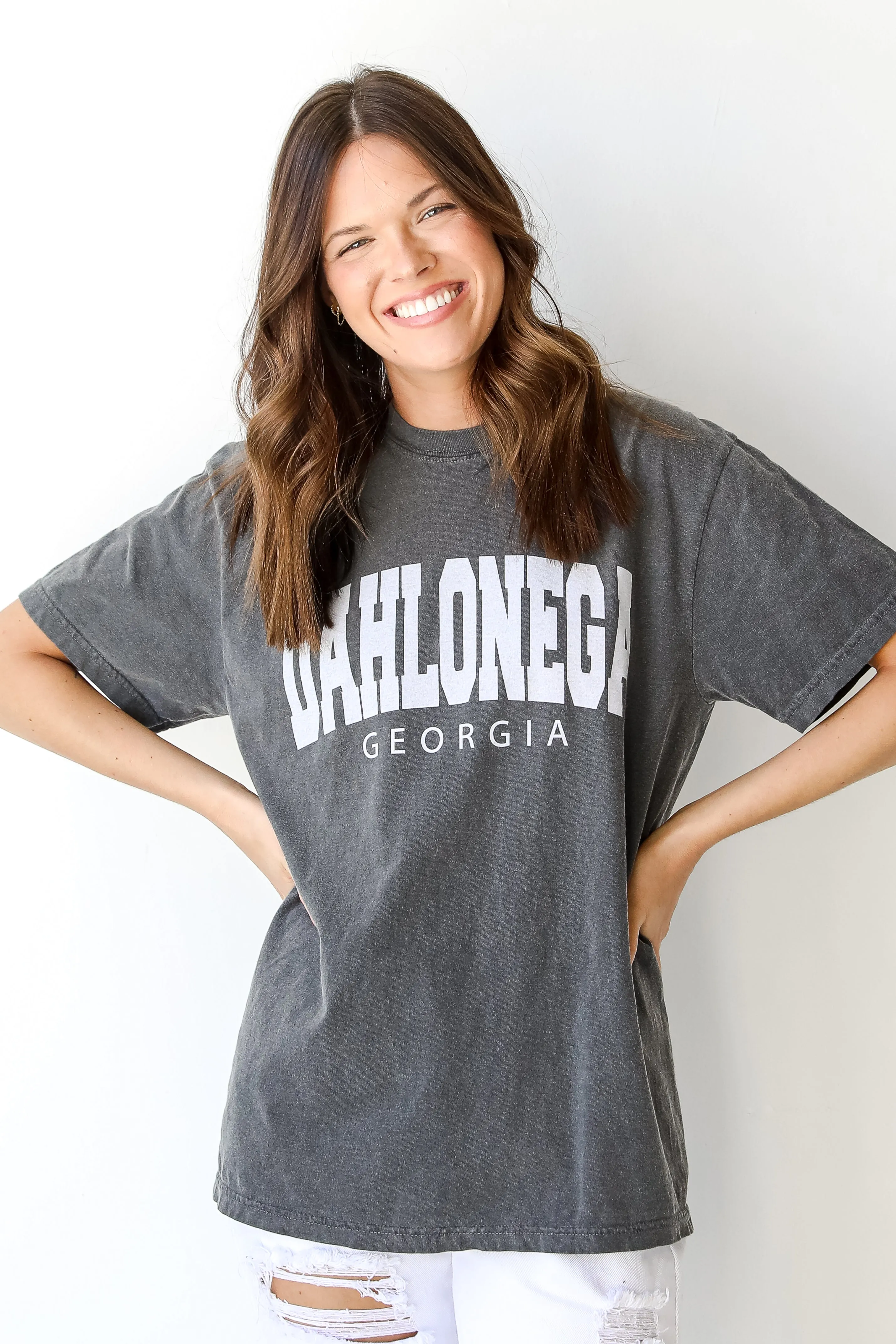 Fashionable Layer Outdoor Fashion Charcoal Dahlonega Georgia Tee