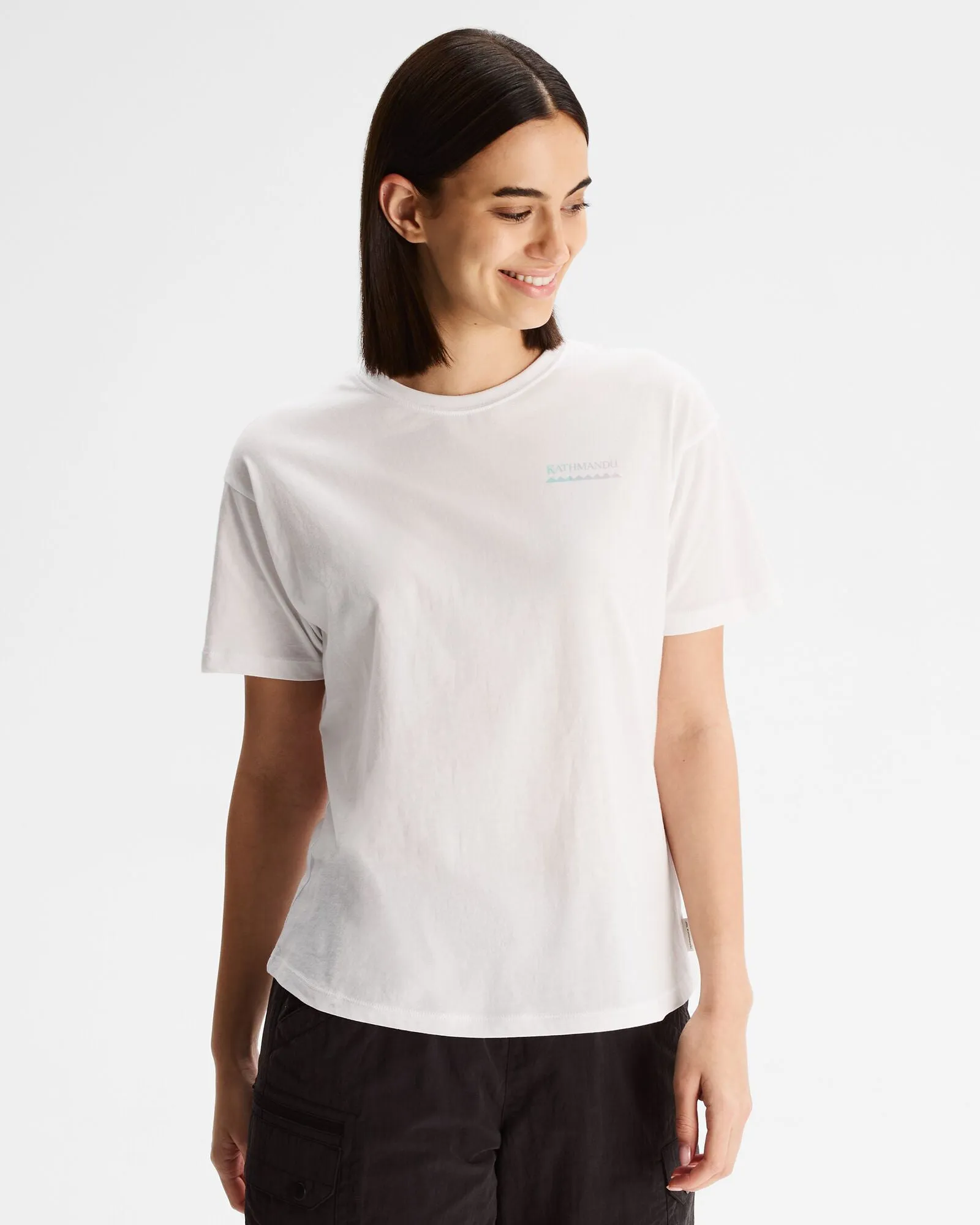 Women's Heritage Organic Cotton T-shirt - White Effortless Fit Casual Flex Wear