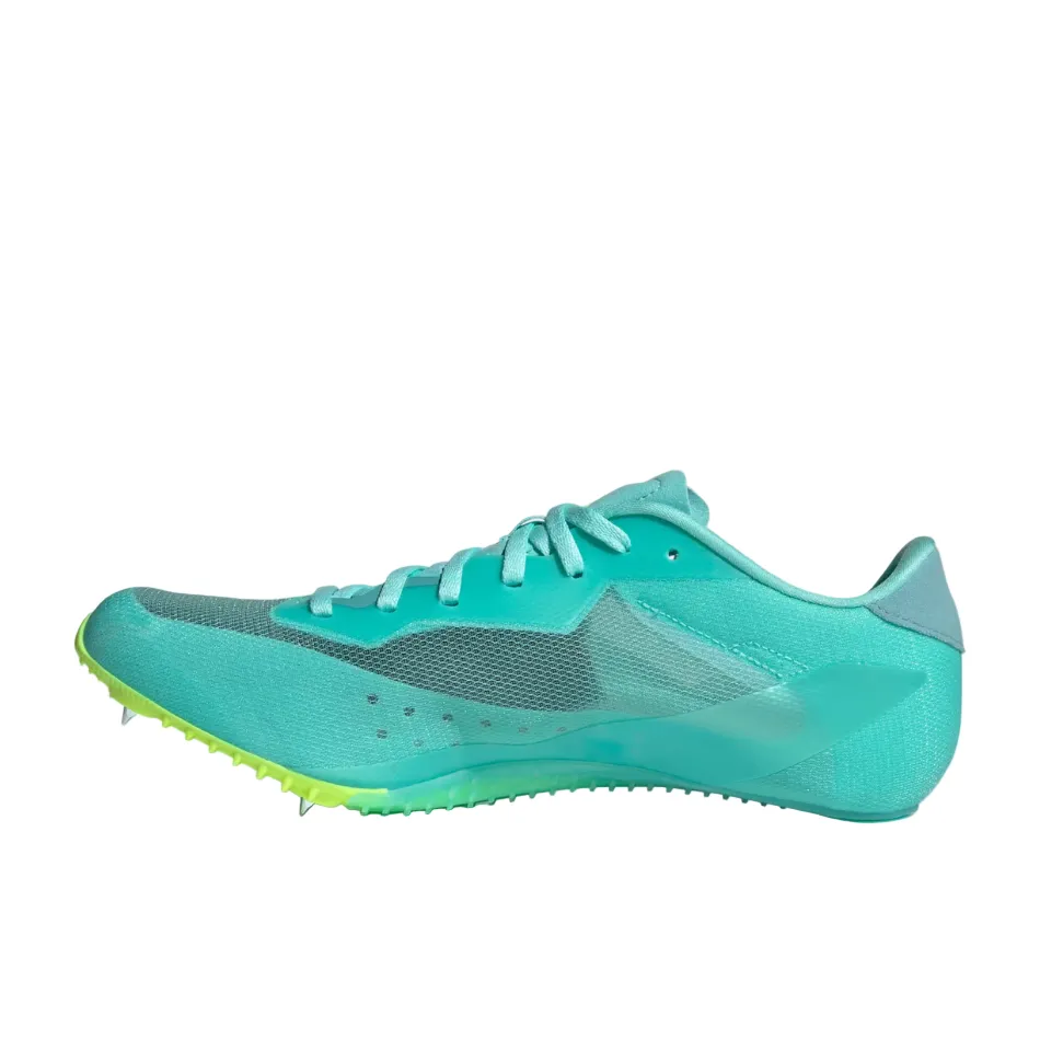 Midfoot Wrap Tech shock - absorbing rubber sole shoes Adidas Unisex Sprintstar Track Spikes in Flash Aqua/Cloud White/Lucid Lemon AW25
