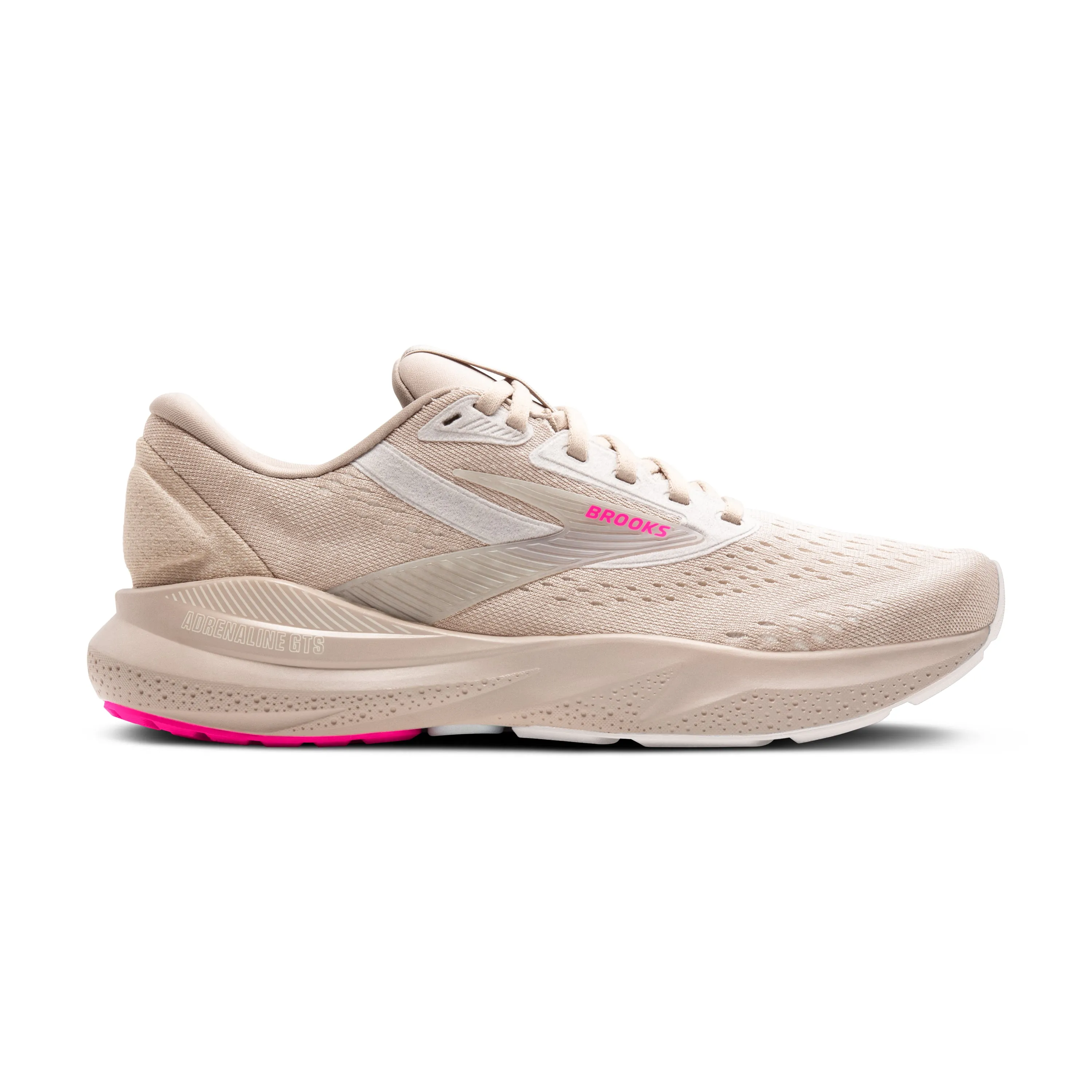 Brooks | Adrenaline GTS 24 | Women's | Chateau Grey/Coconut/Pink karate shoes branded running shoes