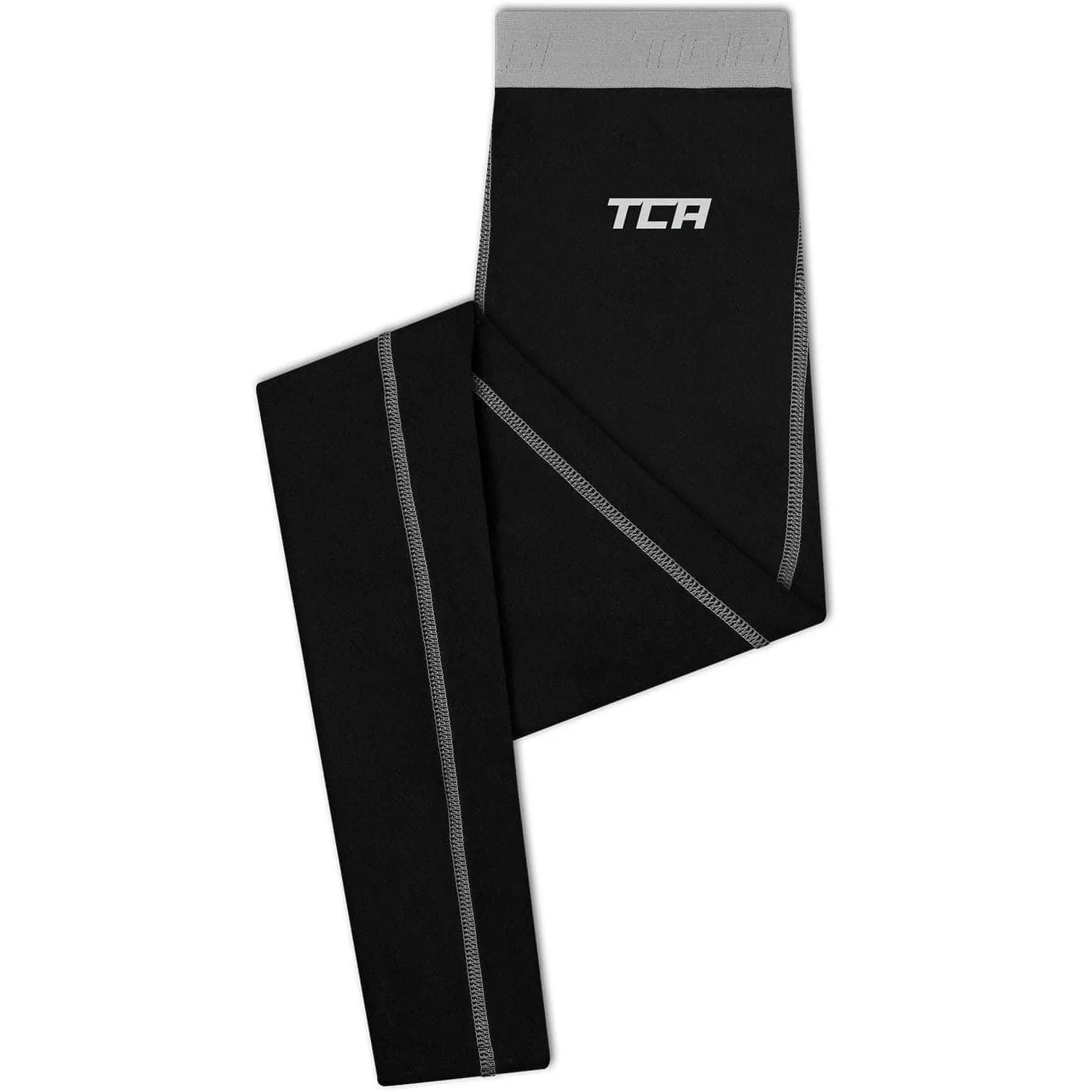 TCA Pro Performance Endurance Womens Long Running Tights - Black Adaptive Compression Levels