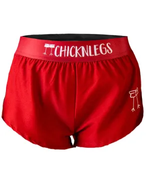 Women's Cardinal Red 1.5" Split Shorts Versatile Shorts Moisture Management System