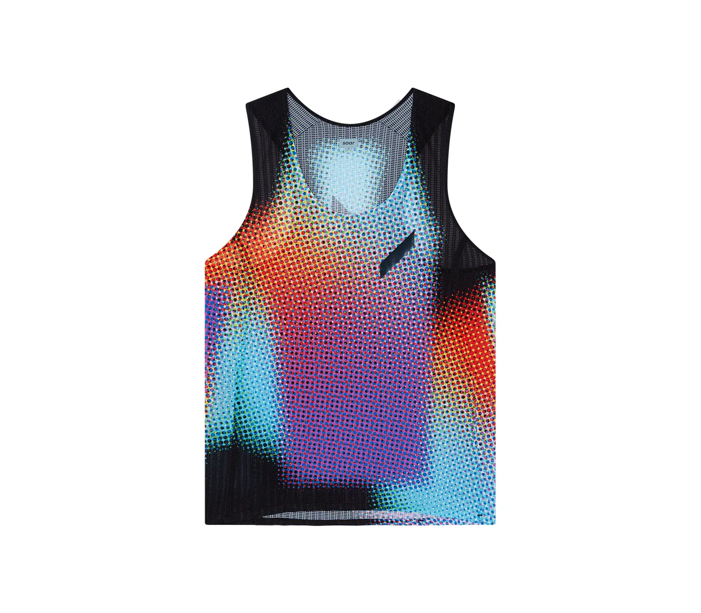 Women's Race Vest | Black Rainbow Dot low quality Moisture Activated Cooling