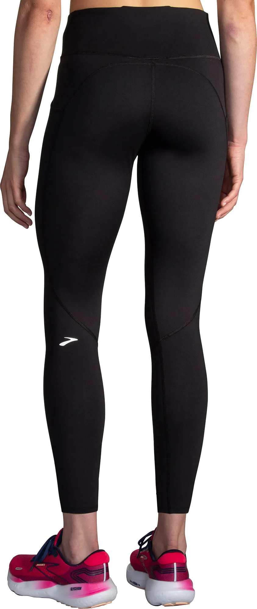 Brooks Spark Womens Long Running Tights - Black Smart Style Quick Dry Tech