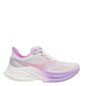 Advanced Energy Rebound hiking running shoes Saucony Women's Endorphin Speed 5 Running Shoes in White/Crocus - Online Exclusive