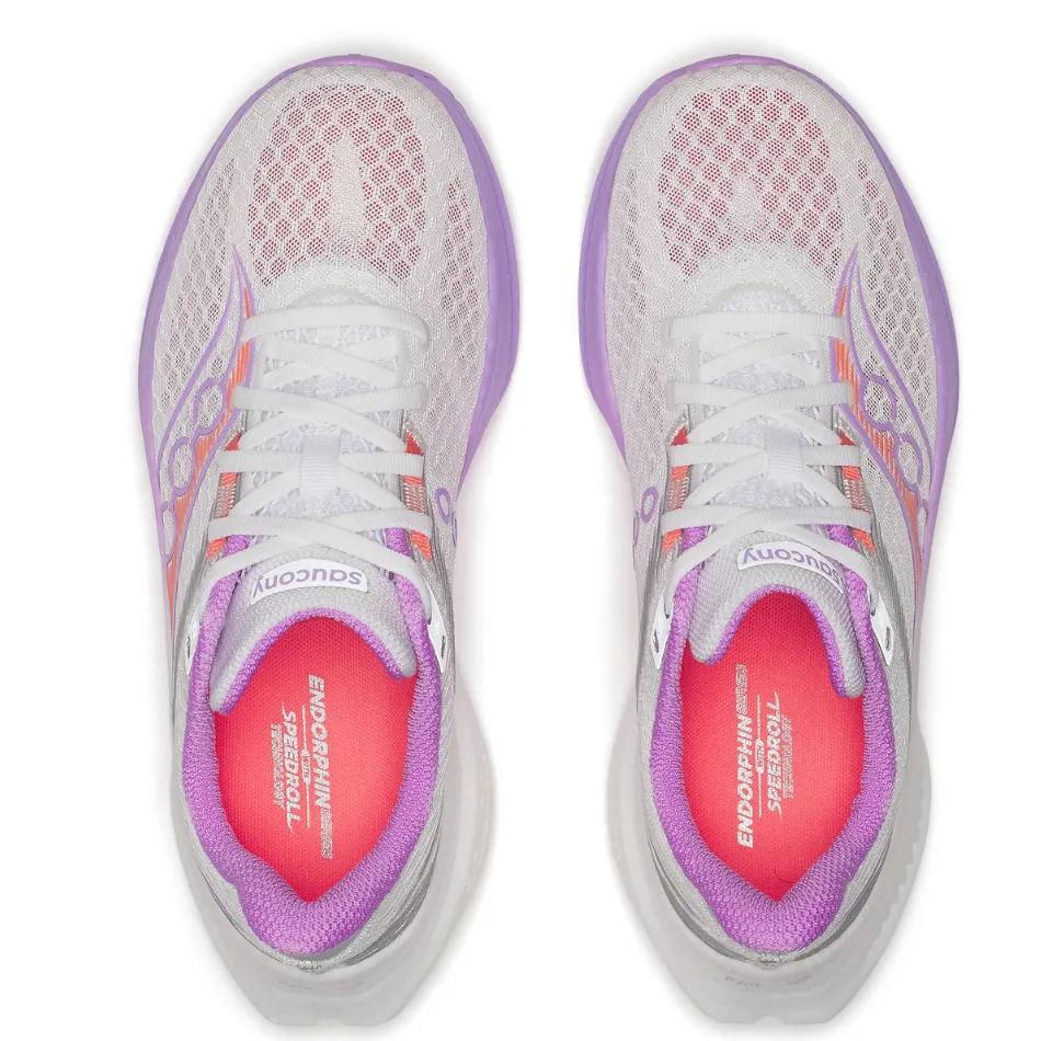 Saucony Women's Endorphin Speed 5 Running Shoes in White/Crocus - Online Exclusive matte shoes