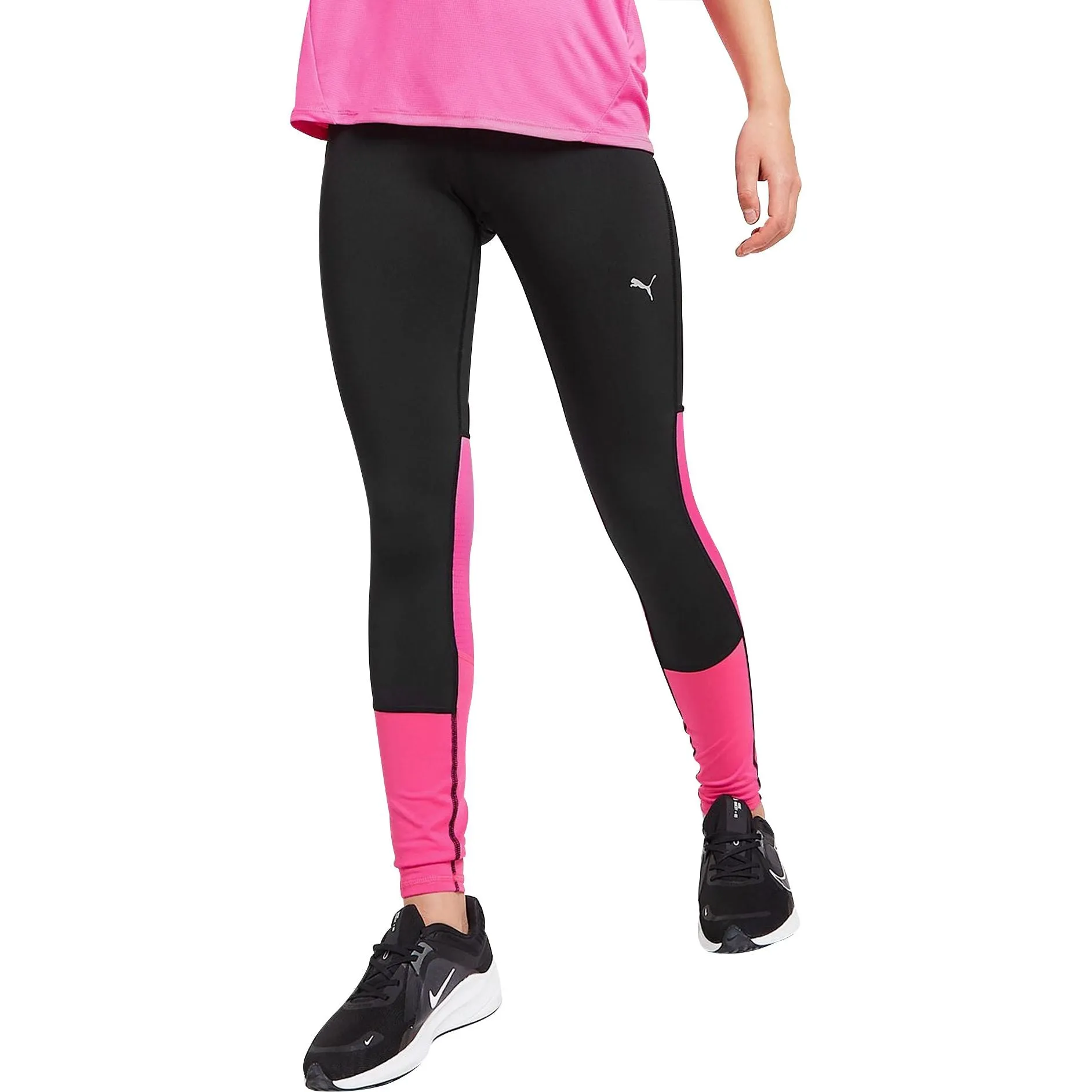 Puma Run Favourite Regular Rise Womens Long Running Tights - Black Lounge Fit Outdoor Running Soft Touch