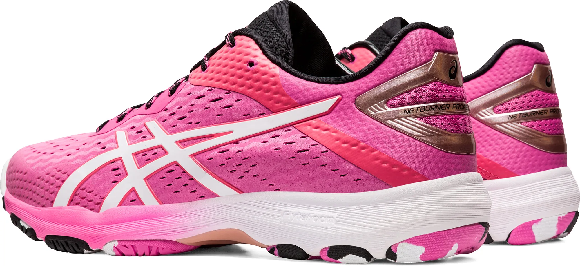 Asics Netburner Professional FF 2 Womens Netball Shoes - Pink Hyper Elastic Barrier