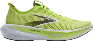 winter - appropriate Stretch Knit Fabric Brooks Hyperion 3 Mens Running Shoes - Green