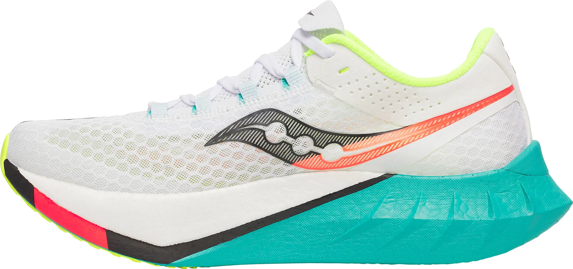 Saucony Endorphin Pro 4 Mens Running Shoes - White adult running shoes medial support shoes