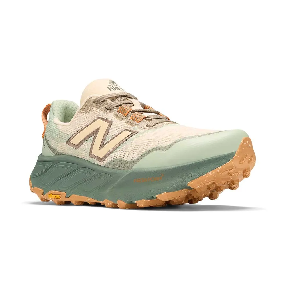 Women's Fresh Foam X Hierro v9 Trail Running Shoe - Calcium/Dark Juniper - Regular (B) Contoured Footbed