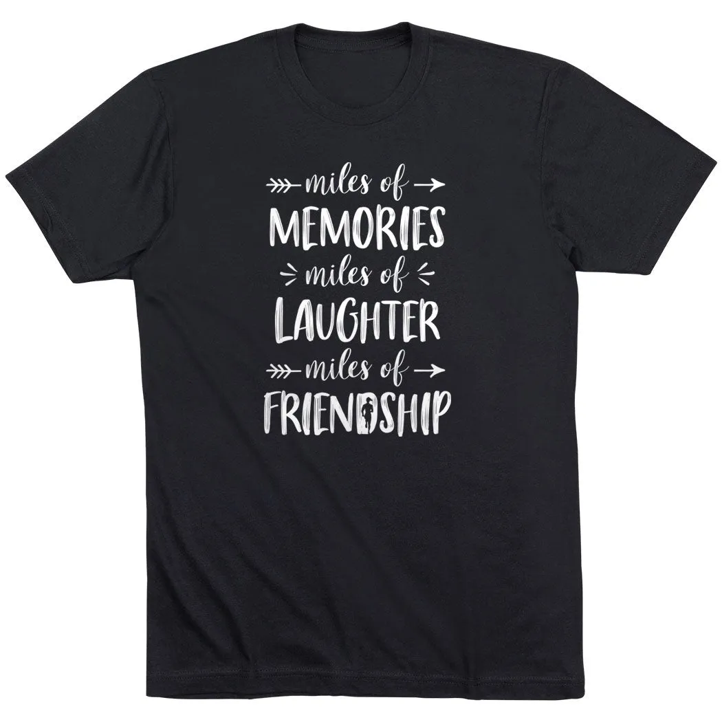 Running Short Sleeve T-Shirt - Miles of Friendship Mantra Classic Cut
