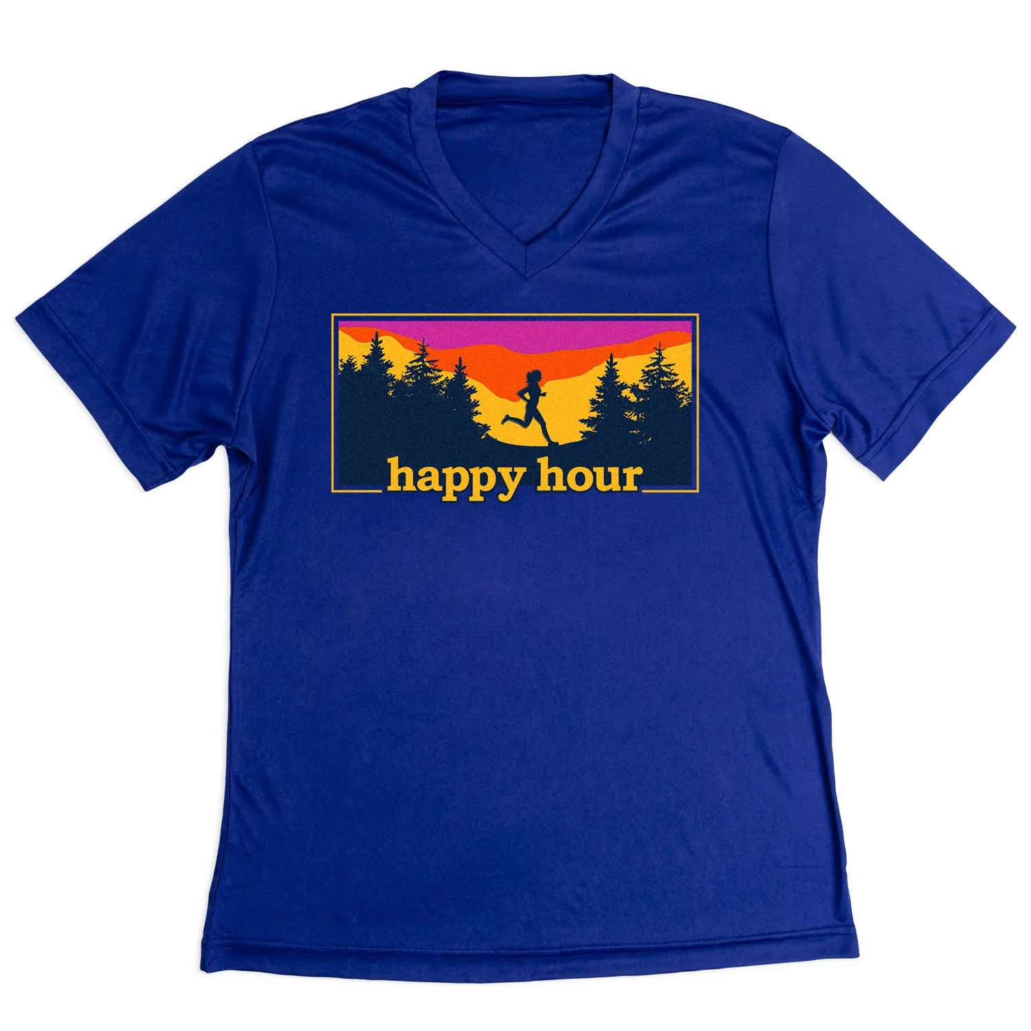 Women's Short Sleeve Tech Tee - Happy Hour Loose fitting comfort