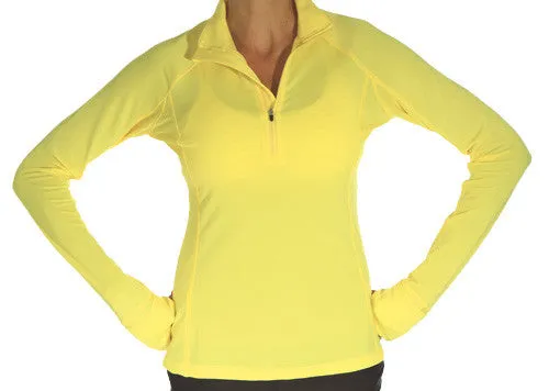 Casual Chic Look Citron Half Zip Pullover Sleek And Stylish