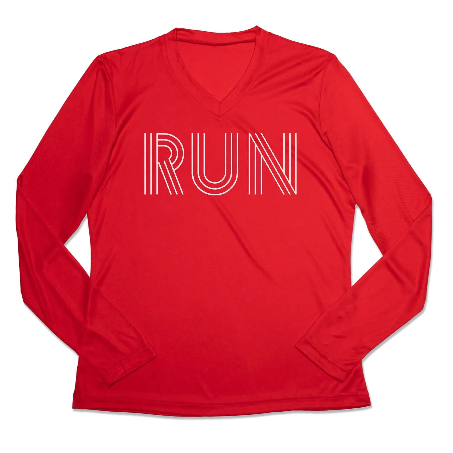 Women's Long Sleeve Tech Tee - Run Lines Essential Piece